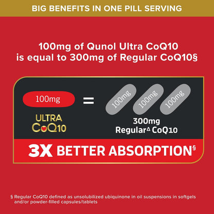 Qunol Ultra CoQ10 100mg, 90 Softgels - view 3