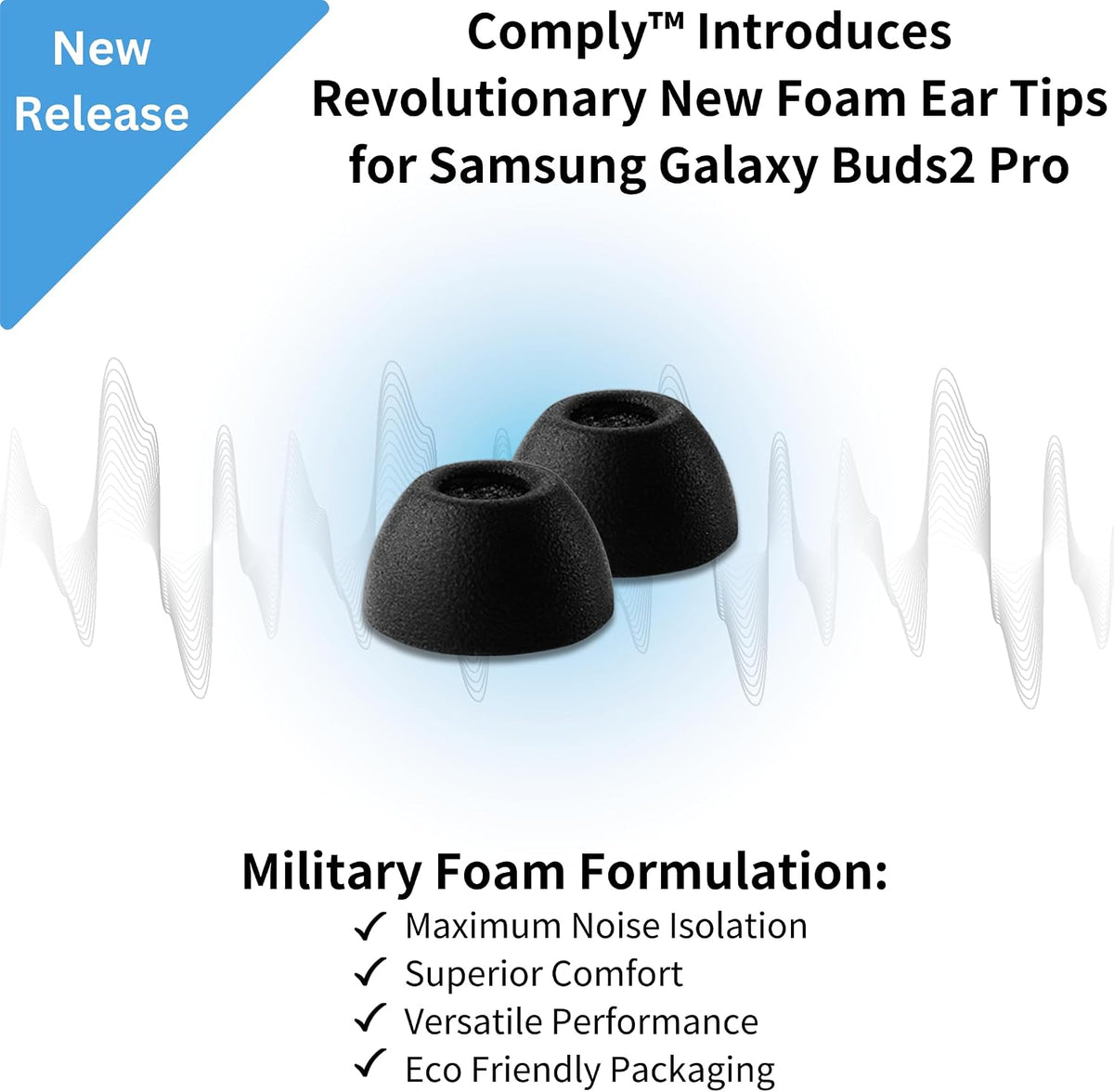 Comply Premium Foam Earplugs for Samsung Galaxy Buds2 Pro Size S 3 Pairs - view 5