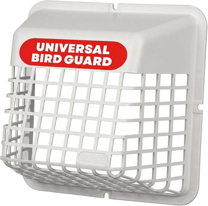 Deflecto Bird Guard Outdoor Vent Cover for 3-4 Inch Vent Hoods, White