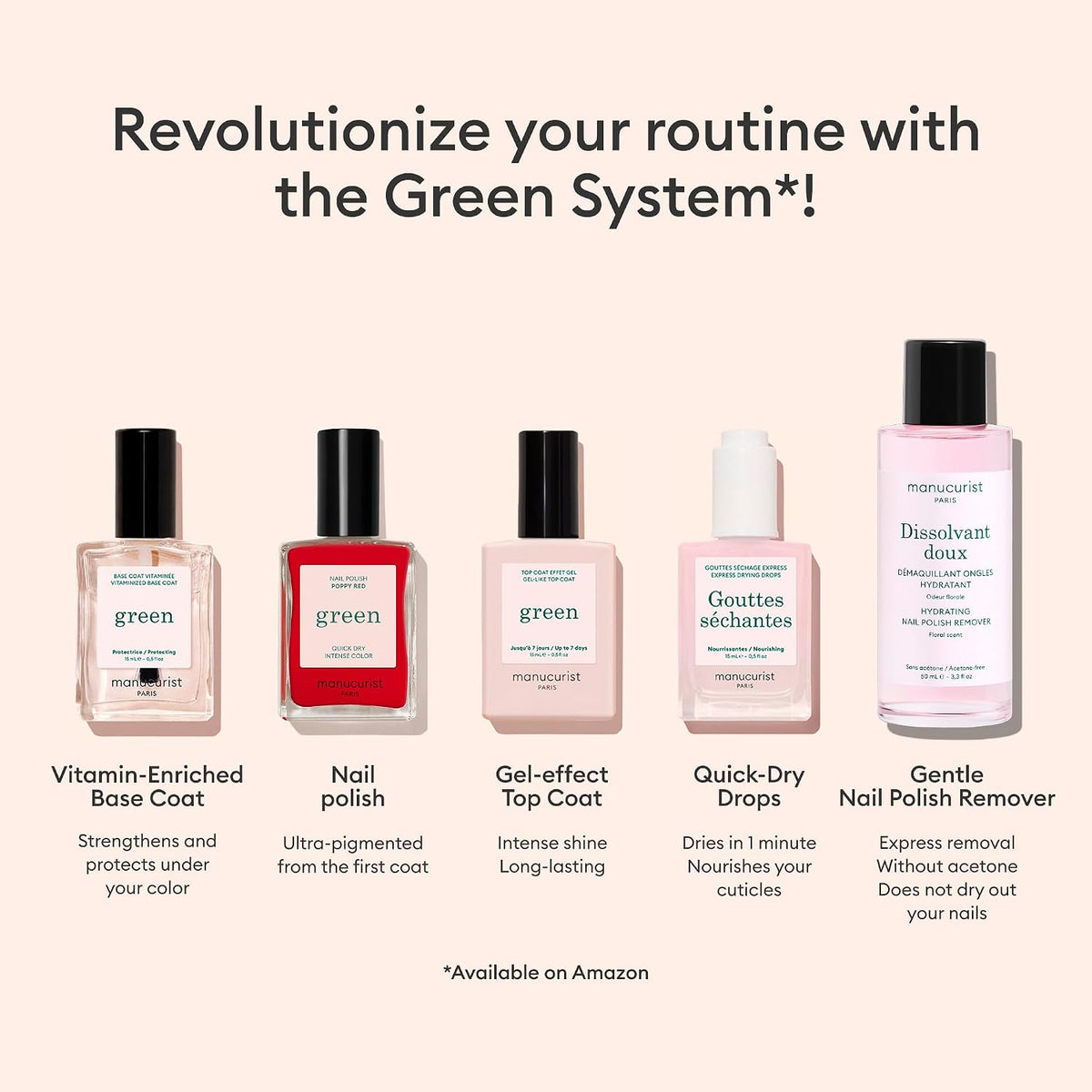 Manucurist Green & Active Acetone-Free Nail Polish Remover - view 5