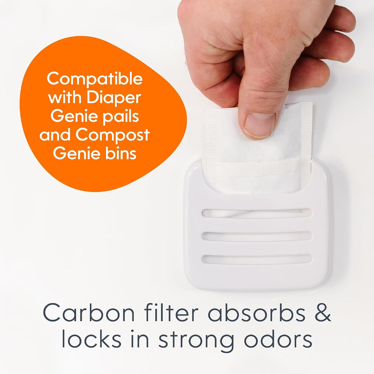 Diaper Genie Carbon Filters for Nappy Pails, Pack of 4 - view 3