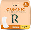 Rael Organic Cotton Cover Panty Liners, Regular, 44 Count