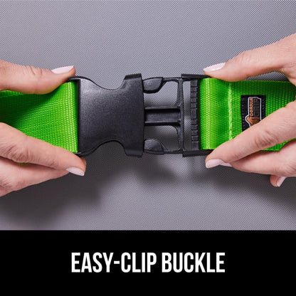 Gorilla Grip Heavy Duty Luggage Straps, 2 Pack, Green - view 6