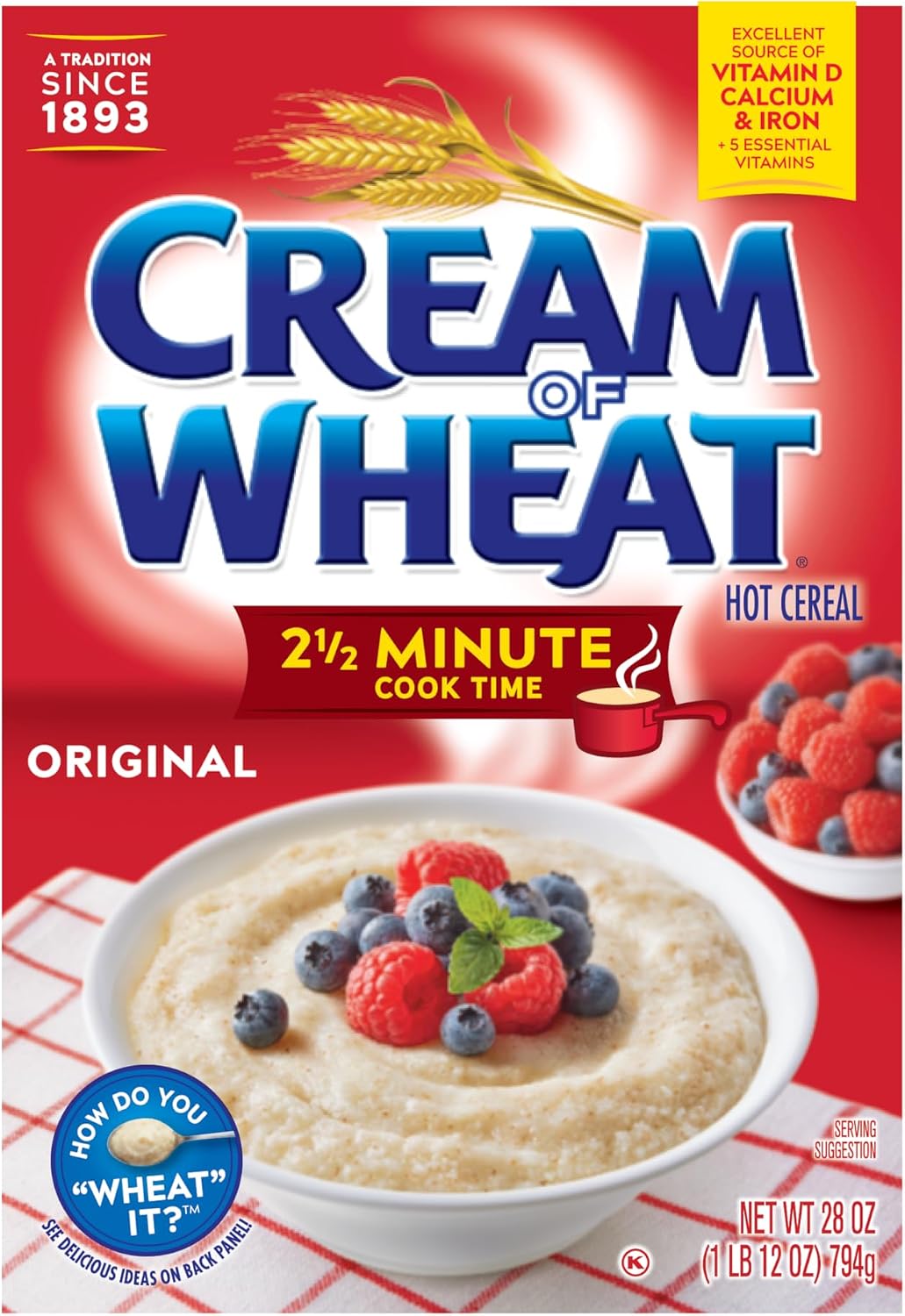 Cream of Wheat Enriched Farina, 2.5 Minute Cooking, 28 oz