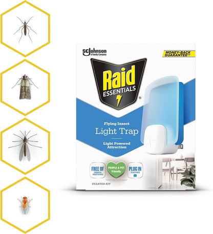 Raid Essentials Flying Insect Light Trap Refills, 2 Cartridges - view 6