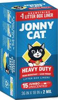 Jonny Cat Heavy Duty Litter Box Liners, Jumbo, 15 Count