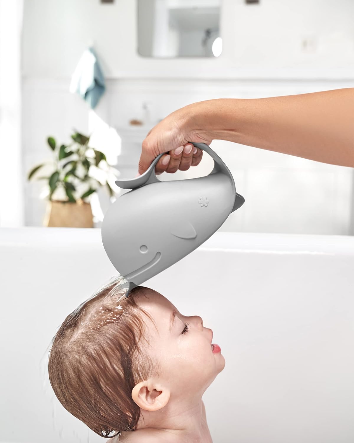 Skip Hop Moby Baby Bath Rinse Cup, Grey, Age 0+ - view 2