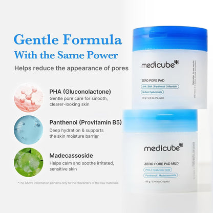 medicube Zero Pore Pad Mild 2.0 Gentle Exfoliating Toner Pads - view 4