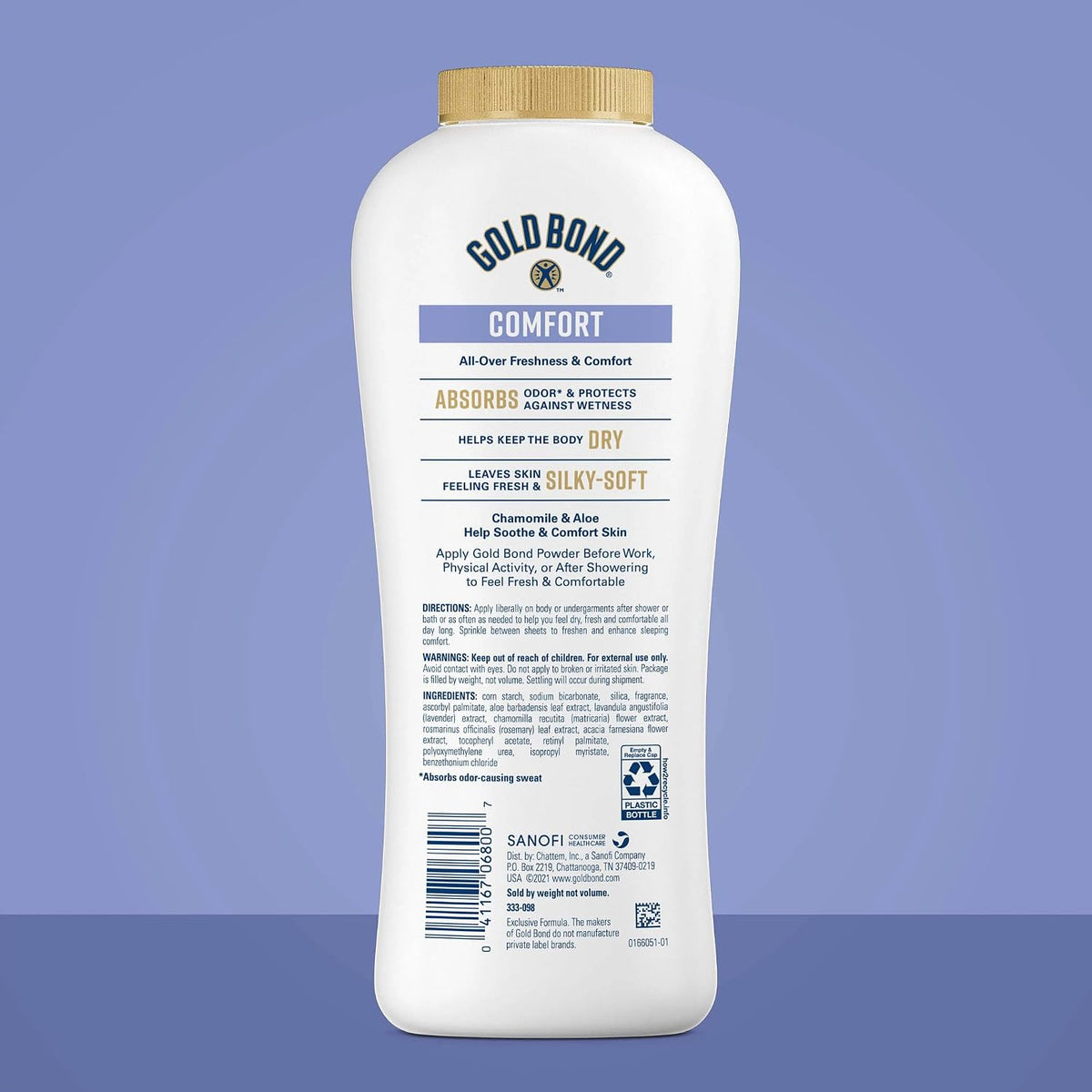 Gold Bond Comfort Body Powder, Talc-Free, Fresh Clean Scent, 10 oz - view 3