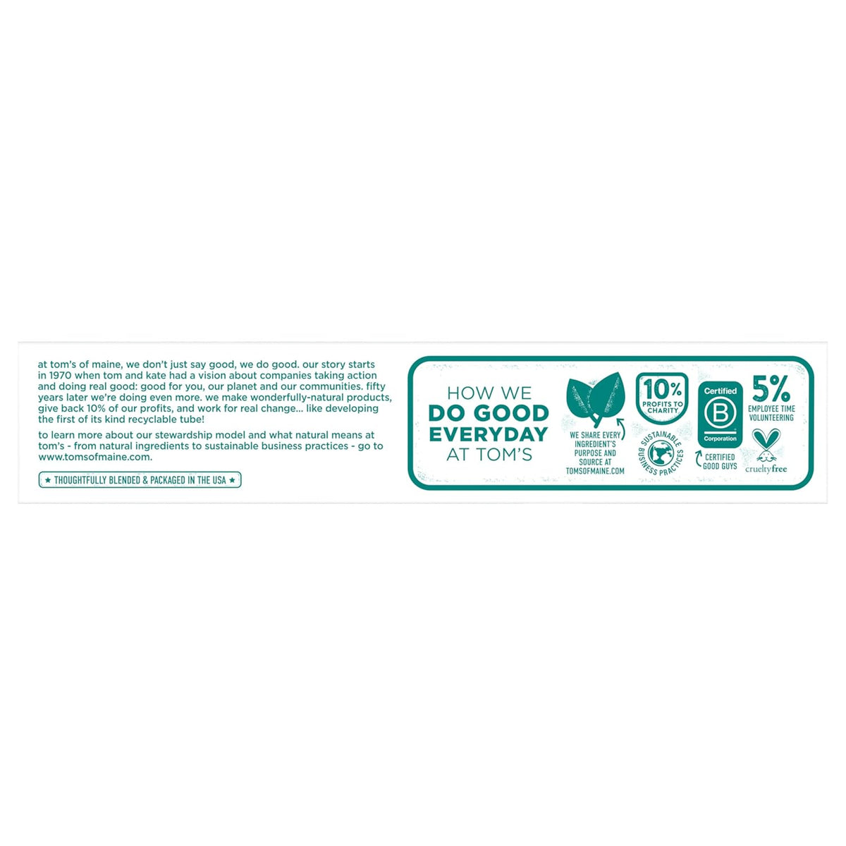 Tom's of Maine Fluoride-Free Antiplaque Whitening Toothpaste, Fennel, 5.5 oz x2 - view 5