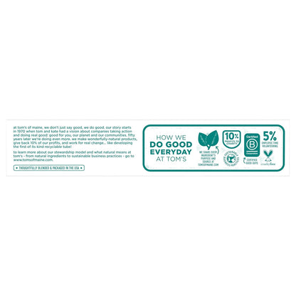 Tom's of Maine Fluoride-Free Antiplaque Whitening Toothpaste, Fennel, 5.5 oz x2 - view 5