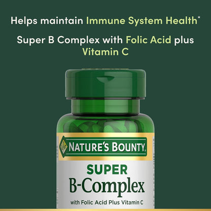 Nature's Bounty Super B-Complex with Vitamin C and Folic Acid - view 3