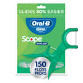 Oral-B Glide Complete Floss Picks with Scope Outlast, Mint, 150 Count