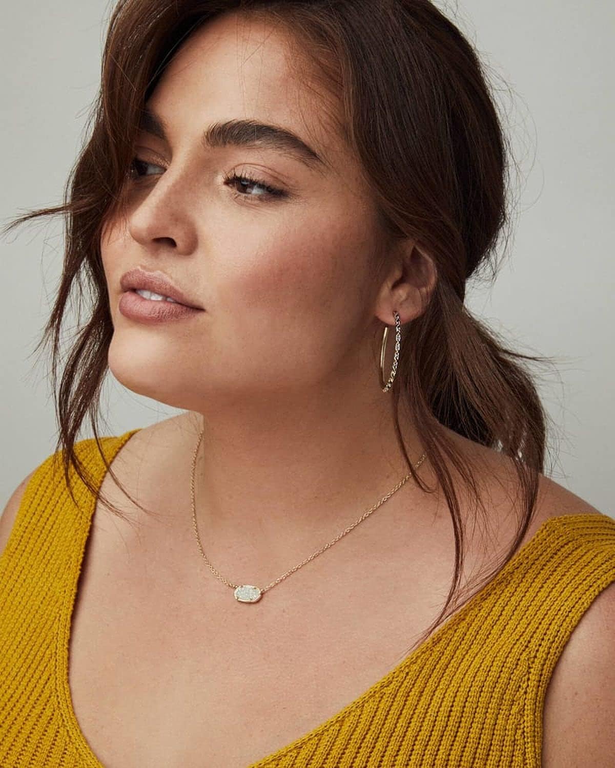 Kendra Scott Elisa Pendant Necklace, 14k Gold-Plated, Rose Quartz - view 3
