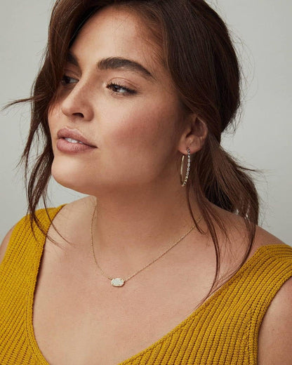 Kendra Scott Elisa Pendant Necklace, 14k Gold-Plated, Rose Quartz - view 3
