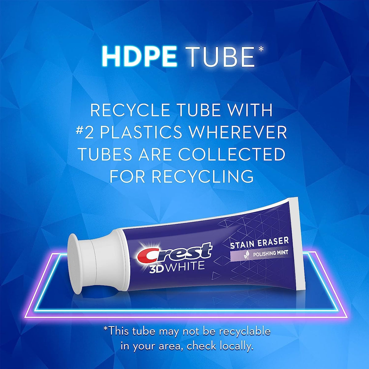 Crest 3D White Stain Eraser Toothpaste Polishing Mint 88 g (3.1 oz), Pack of 4 - view 5