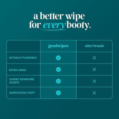 goodwipes Flushable Wipes, Shea-Coco, 318 Wipes (6 Pack + 1 Travel Size) - view 4