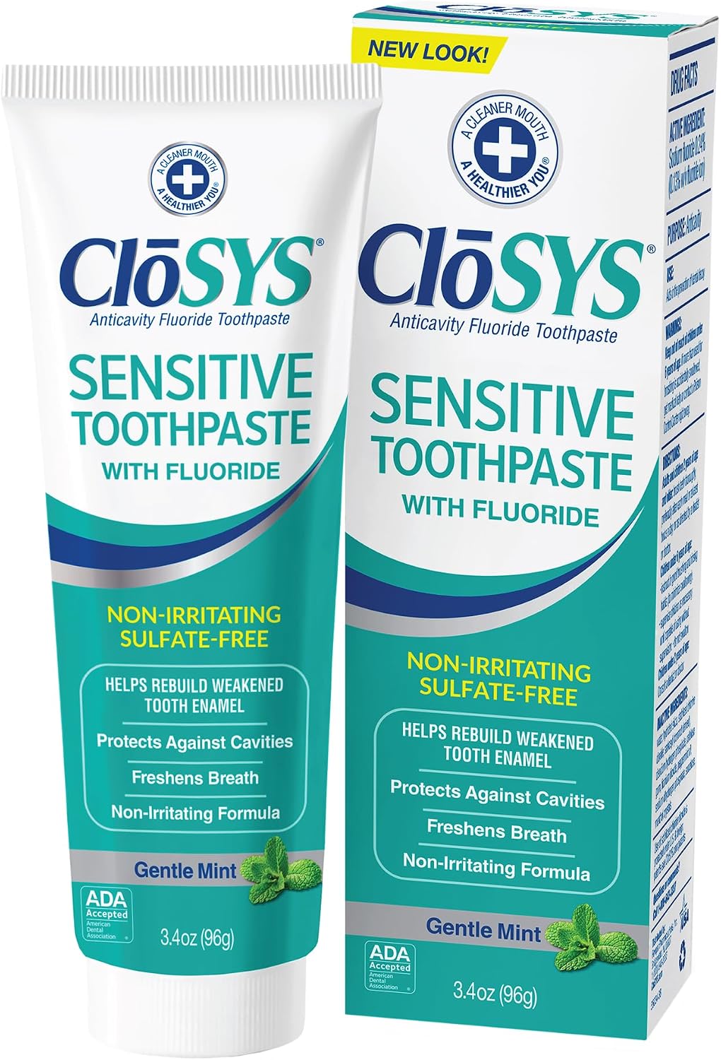 CloSYS Fluoride Toothpaste, 3.4 oz — product view
