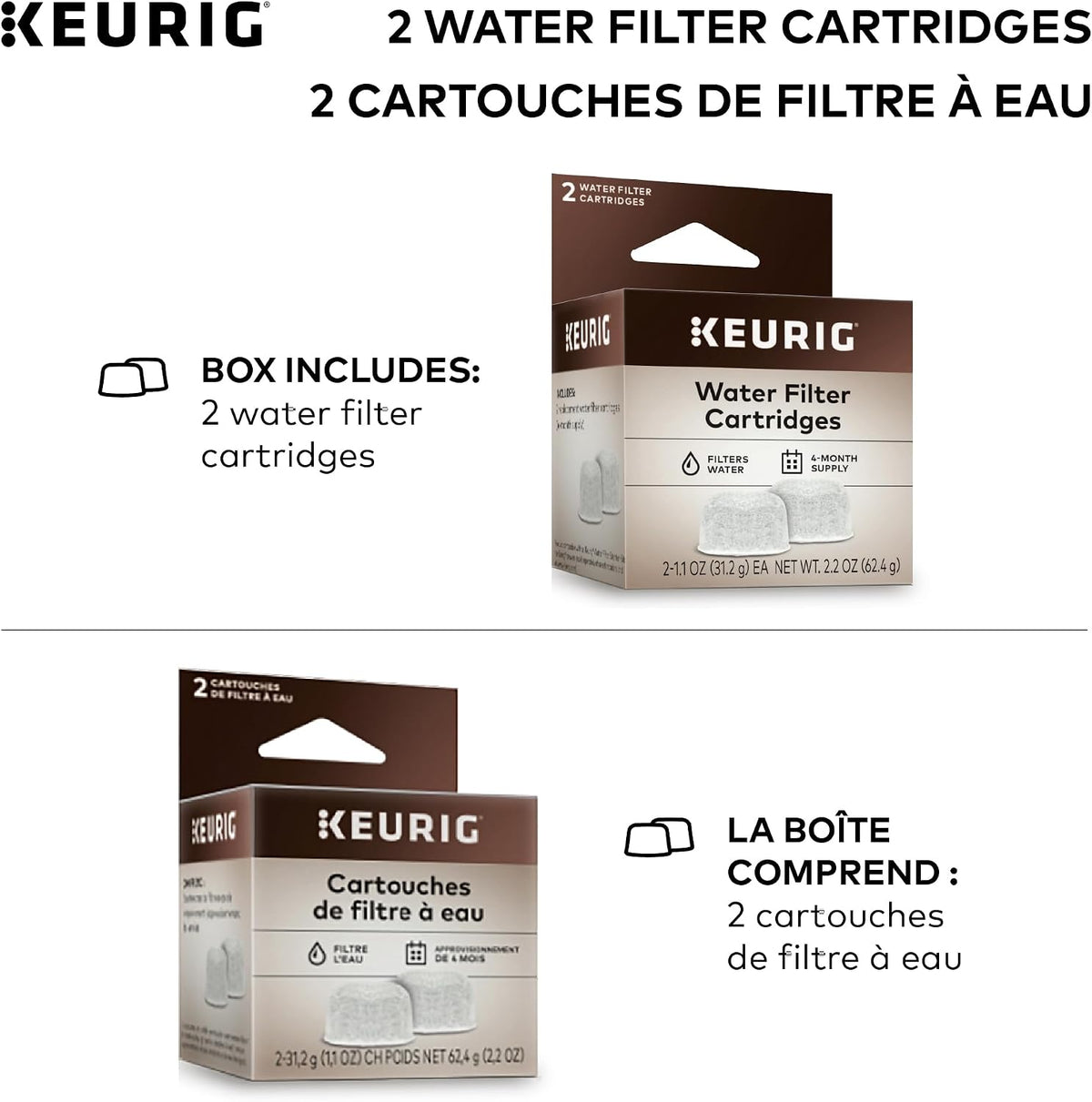 Keurig Water Filter Refill Cartridges, 2 Count - view 2