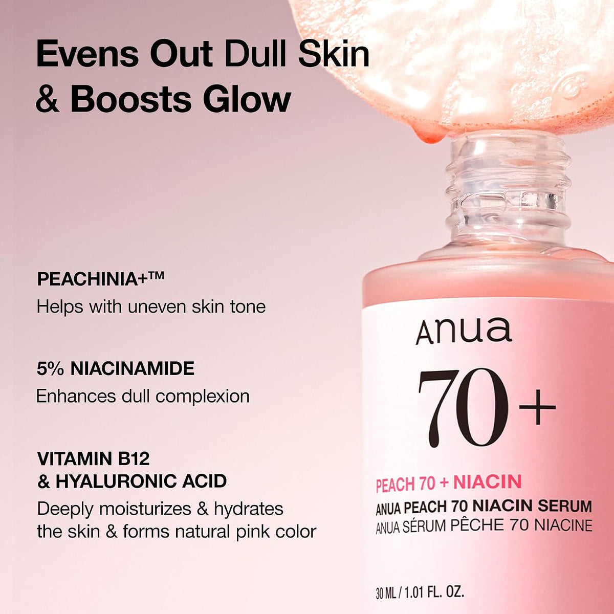Anua Peach 70 Niacinamide Serum 30ml - view 3