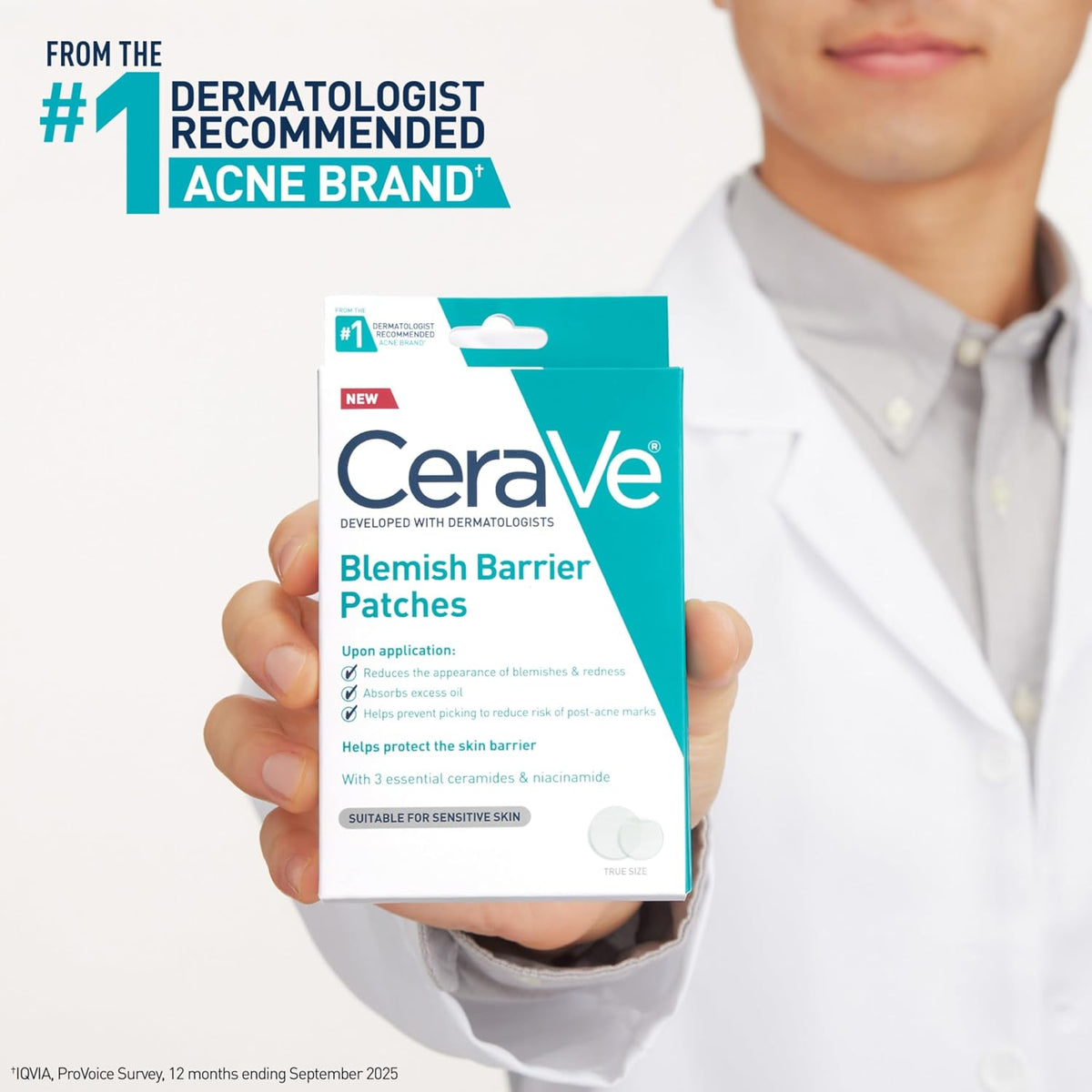 CeraVe Hydrocolloid Pimple Patches with Niacinamide, Ultra-Thin, 44 Count - view 6