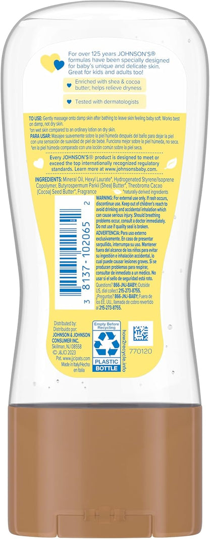 Johnson's Baby Oil Gel Enriched with Shea and Cocoa Butter, 6.5 fl oz - view 2