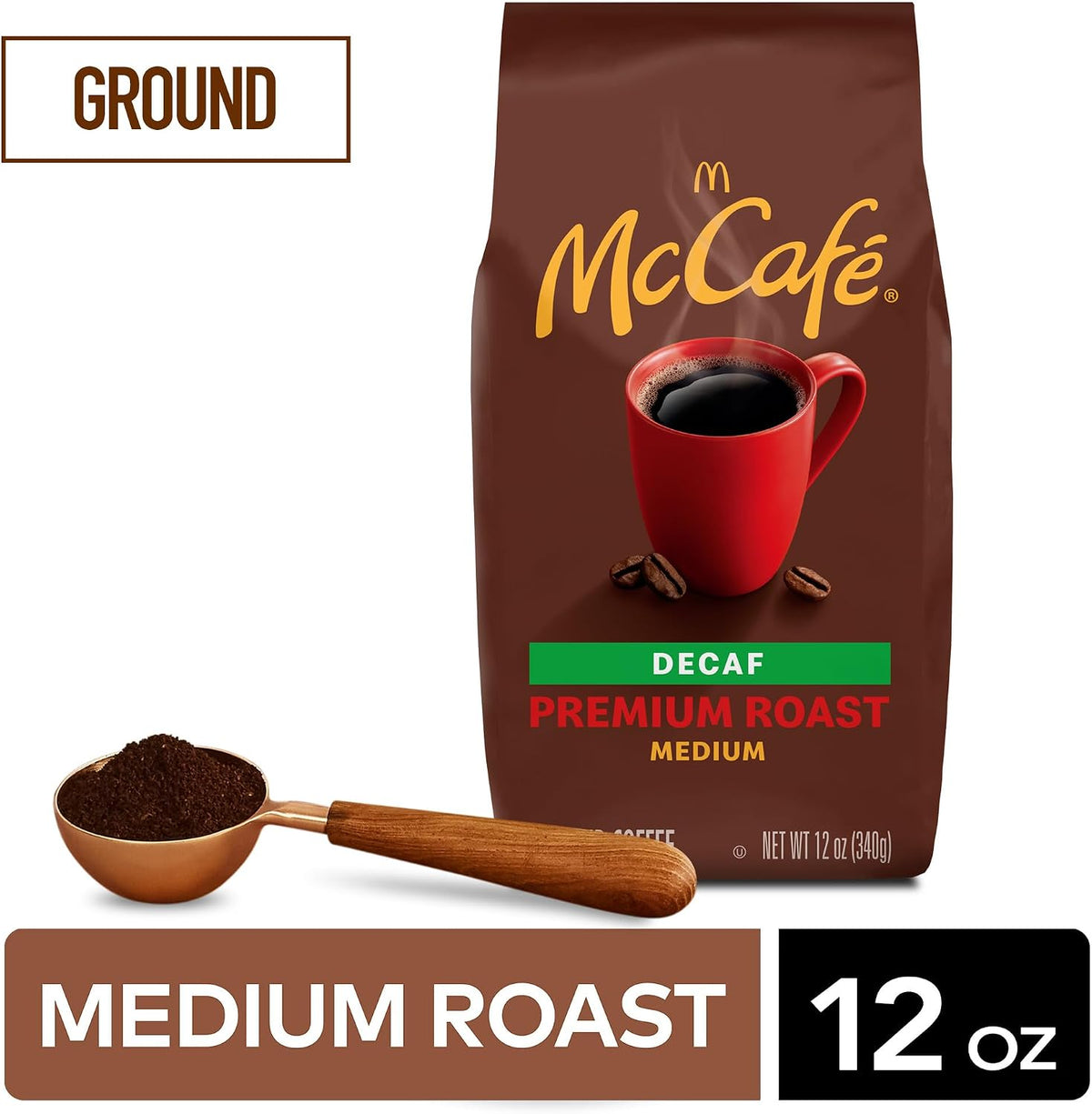 McCafe Premium Roast Decaf Medium Ground Coffee, 340 g - view 2