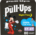 Pull-Ups Boys' Night-Time Potty Training Pants, 5T-6T, 80 Count