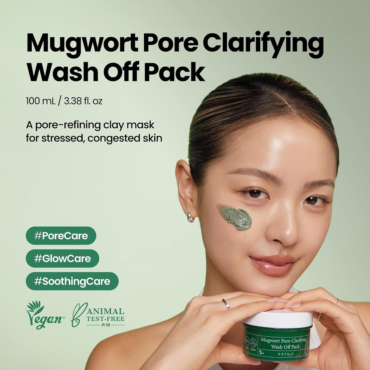 AXIS-Y Mugwort Pore Clarifying Wash Off Pack Face Mask 3.38 fl oz - view 2