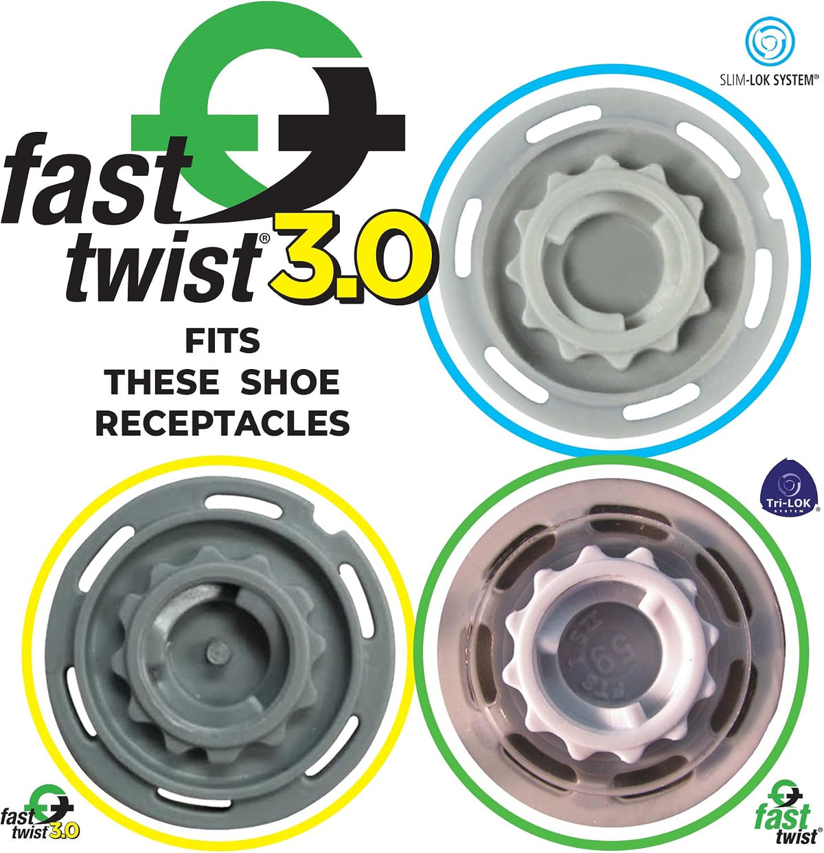 Softspikes Pulsar Golf Cleats Fast Twist 3.0, 18 Count, Black - view 4