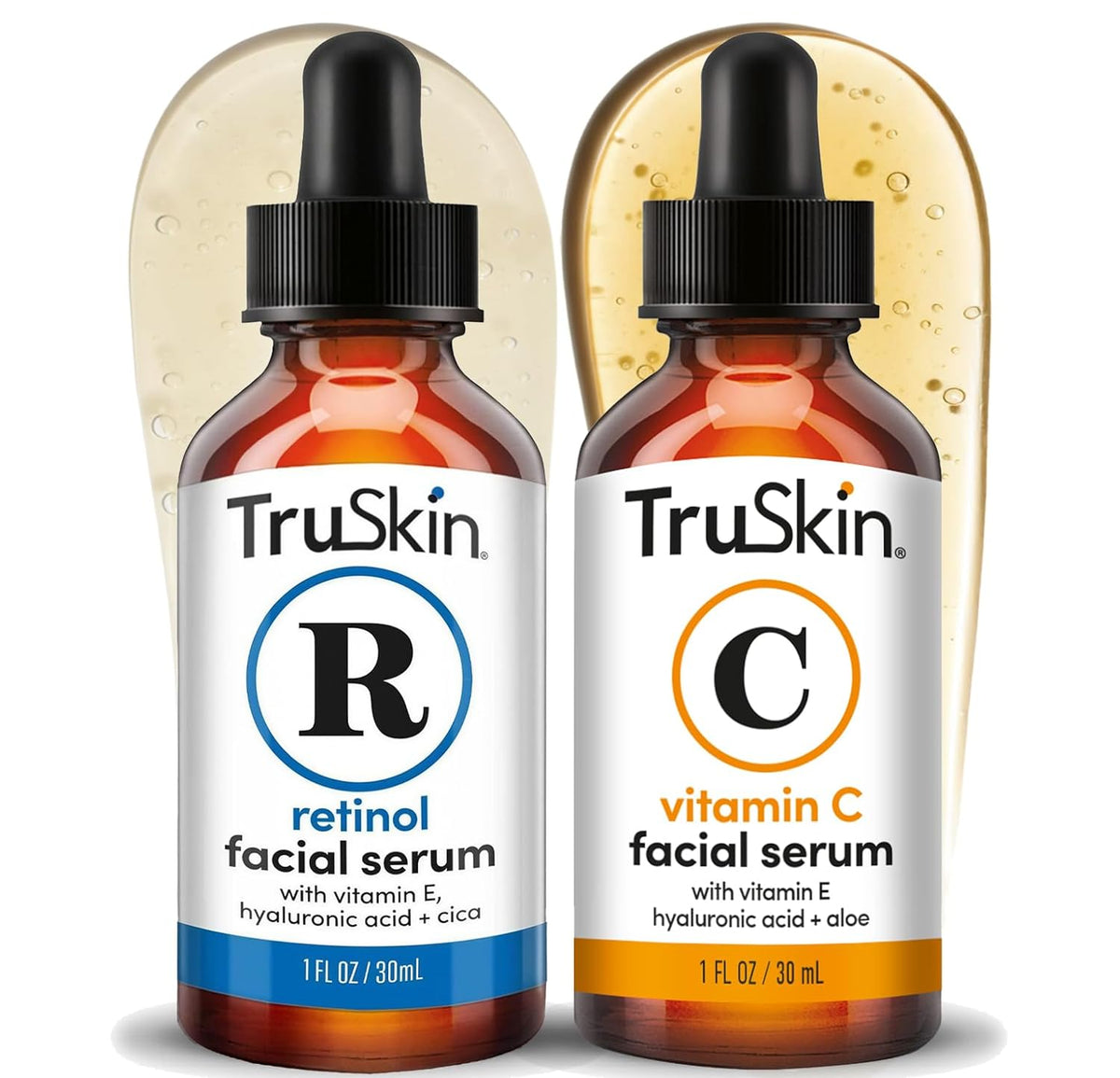TruSkin Vitamin C Serum & Retinol Serum Duo, 2 × 30 ml (1 fl oz)