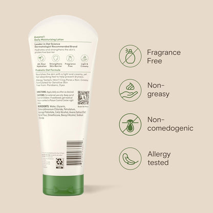 Aveeno Daily Moisturizing Body Lotion, Fragrance-Free, 3 x 2.5 fl oz - view 6