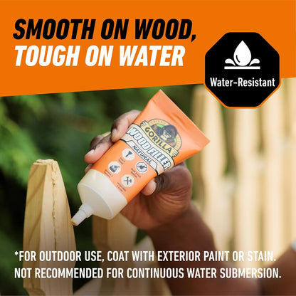 Gorilla All Purpose Wood Filler, Natural, 6 fl oz (180 ml) Tube - view 5