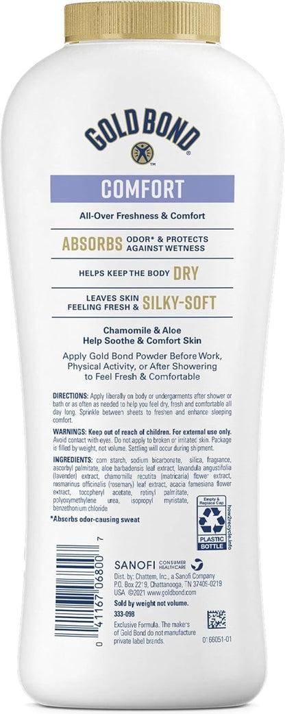 Gold Bond Ultimate Comfort Talc-Free Body Powder with Aloe, 10 oz, Pack of 12 - view 3