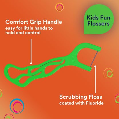 DenTek Kids Flossers Wild Fruit, 75 Count, Pack of 6 - view 5