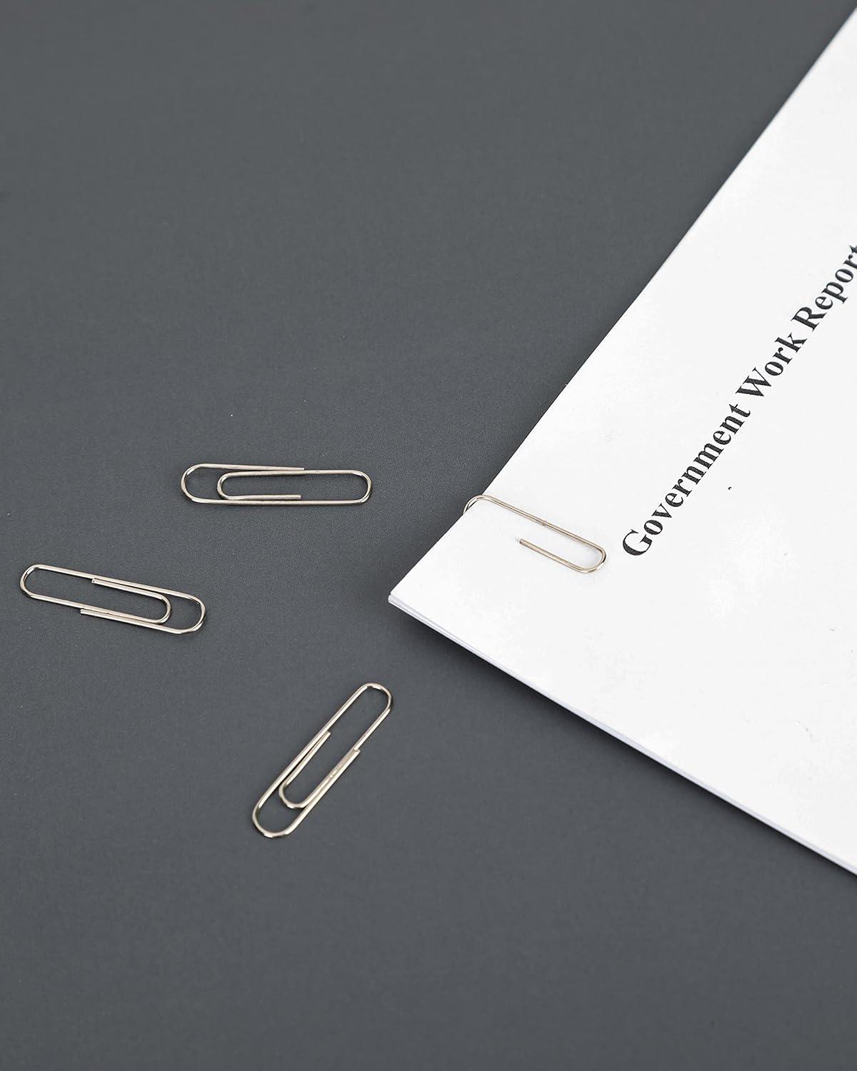 PAPERPAL Medium Paper Clips, 1-2/7 Inch, Silver, 600 Pieces - view 6