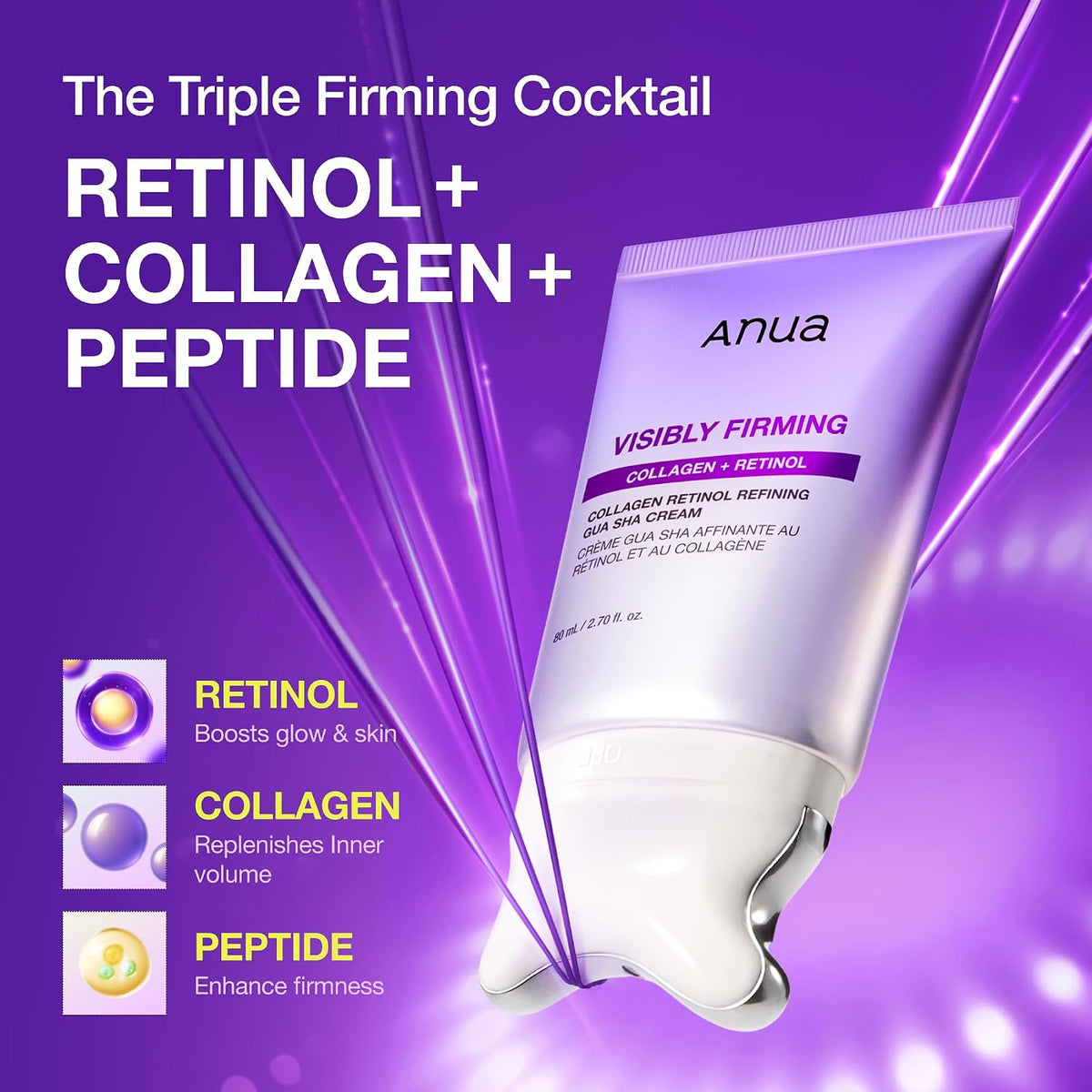 Anua Collagen Retinol Refining Gua Sha Cream, 2.7 fl oz - view 5
