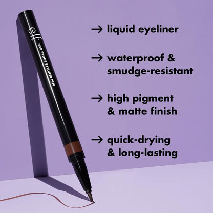 e.l.f. Intense H2O Proof Eyeliner Pen, Black, 0.7 ml - view 2