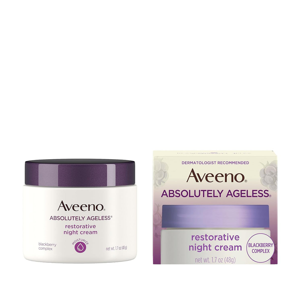 Aveeno Absolutely Ageless Restorative Night Cream, Face & Neck, 1.7 fl oz - view 3
