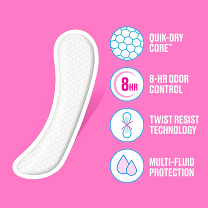 Carefree Light Pantyliners, Extra Long, Unscented, 93 Count - view 3