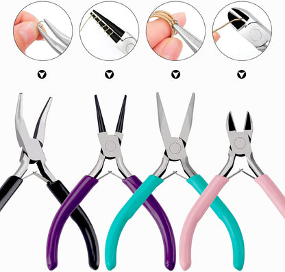 URSKYTOUS 4-Piece Jewellery Pliers Set for Jewellery Making - view 6