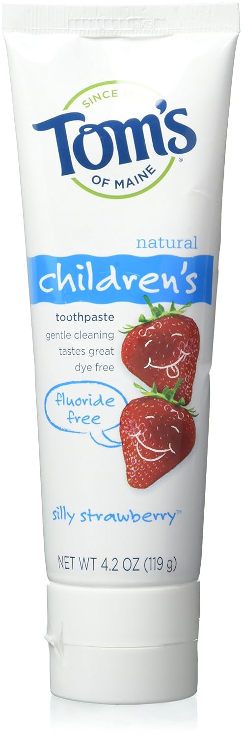 Tom's of Maine Fluoride-Free Children's Toothpaste, Silly Strawberry 4.2 oz