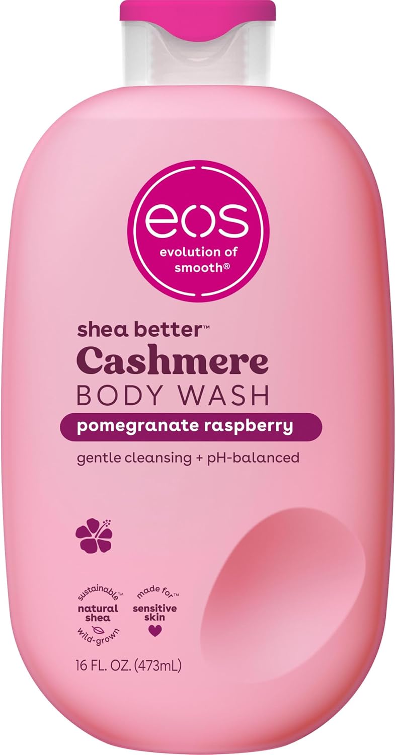 eos Cashmere Body Wash Pomegranate Raspberry 16 fl oz — product view