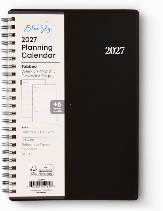 Blue Sky 2027 Weekly & Monthly Planner, 5" x 8", Enterprise