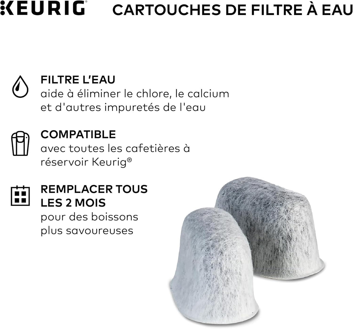 Keurig Water Filter Refill Cartridges, 2 Count - view 5