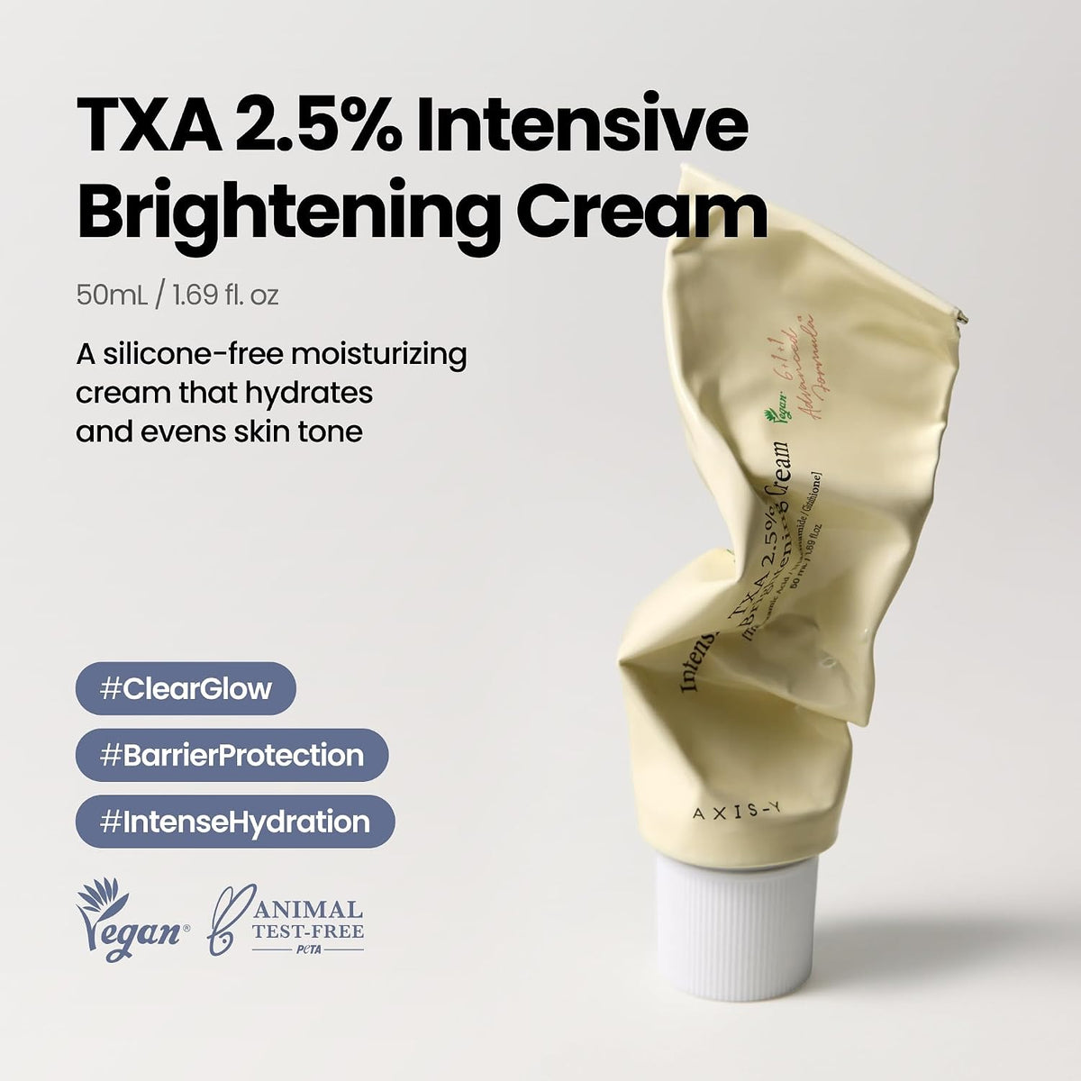 AXIS-Y TXA 2.5% Intensive Brightening Cream 50 ml (1.69 fl oz) — alternate product view