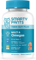 SmartyPants Teen Guy Plus Multivitamin Gummies, Vitamin D, Omega 3, 60 Count
