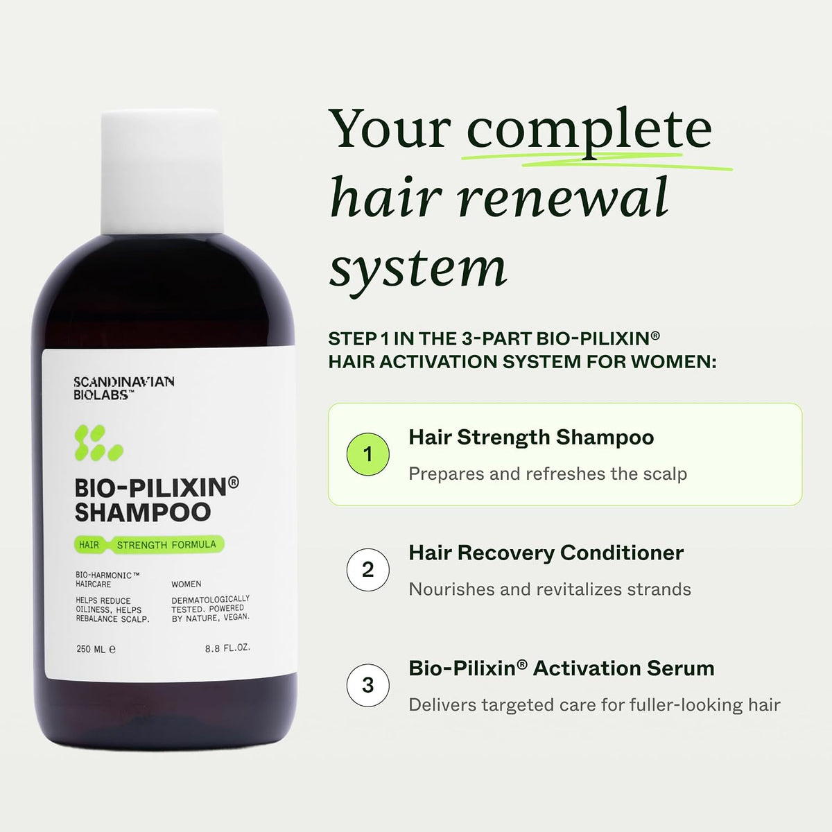 Scandinavian Biolabs Bio-Pilixin Shampoo for Women 8.8 fl oz - view 5