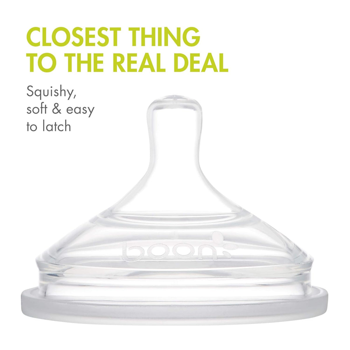 Boon Nursh Silicone Bottle Teats, Fast Flow Stage 3, 3 Count - view 3