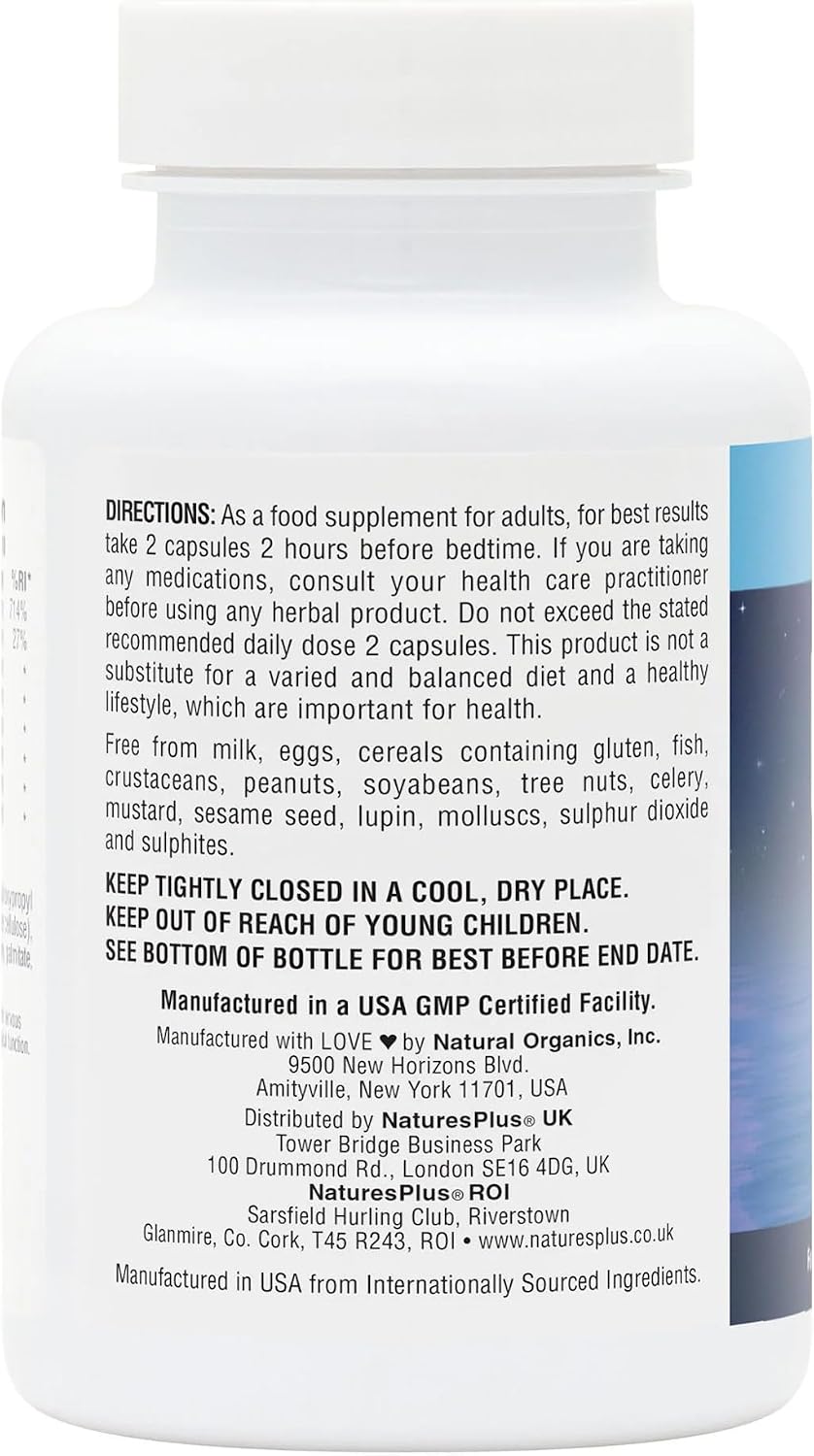 NaturesPlus Magnesium Night Time Capsules 60 Count - view 5